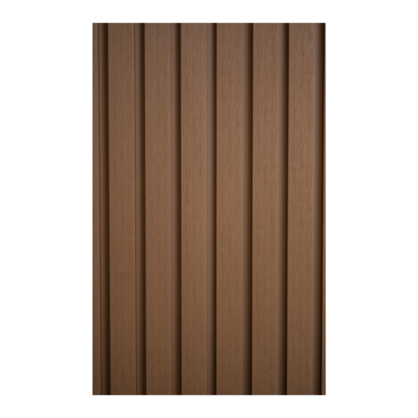 Panel Acanalado pared Exterior - Teca Clara