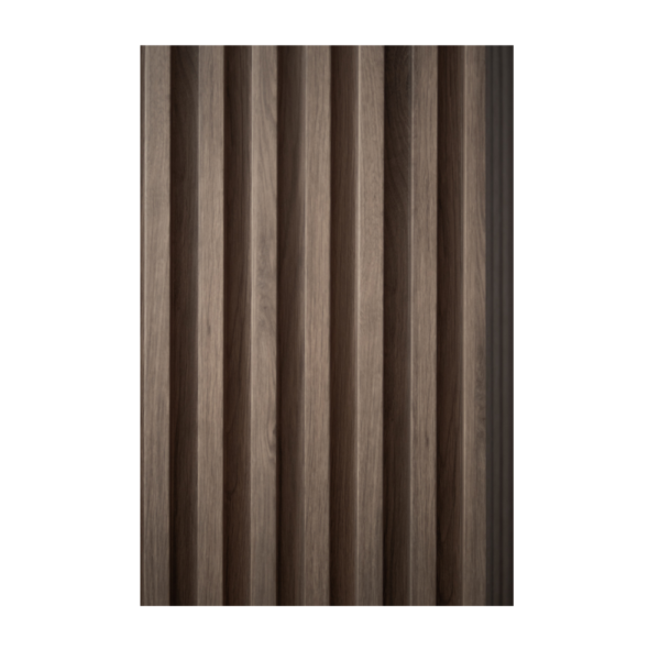 Panel Acanalado pared Interior - Nogal Ahumado